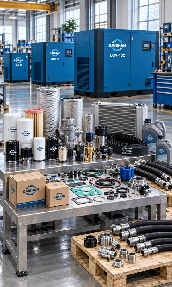 Air compressor filters, separators, valves, sensors, belts and seals