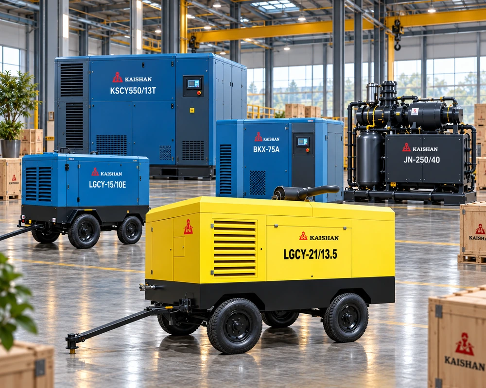 Kaishan industrial air compressors prepared for equipment verification