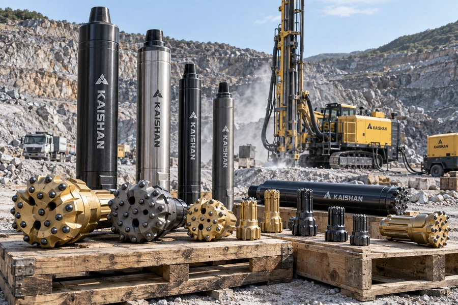 DTH hammers and drill bits