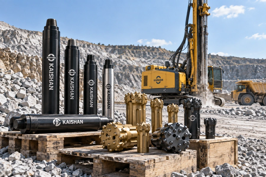 DTH hammers and drill bits