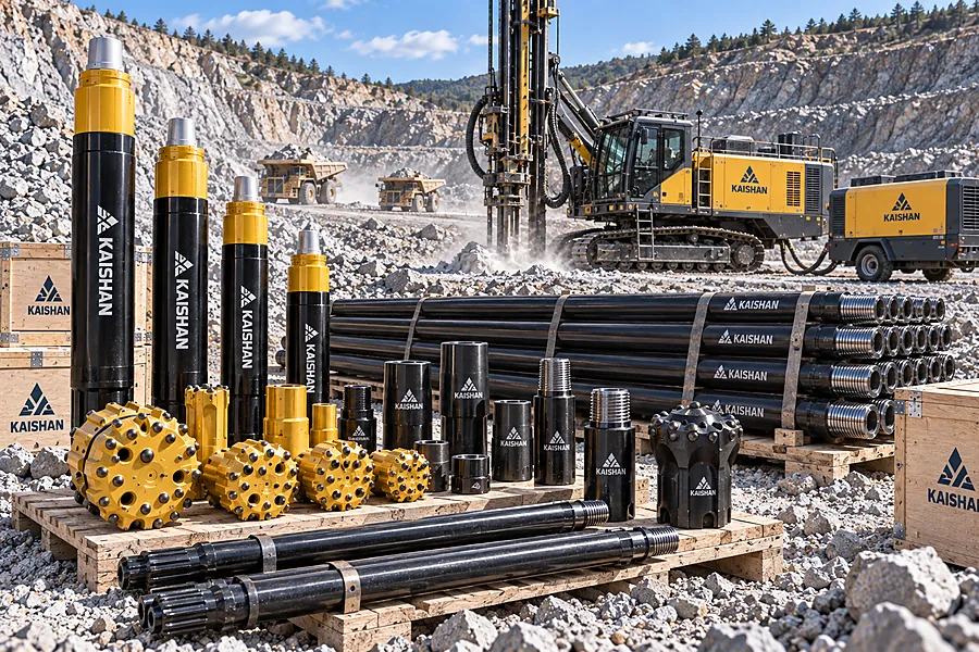 DTH hammers drill bits and drill rods