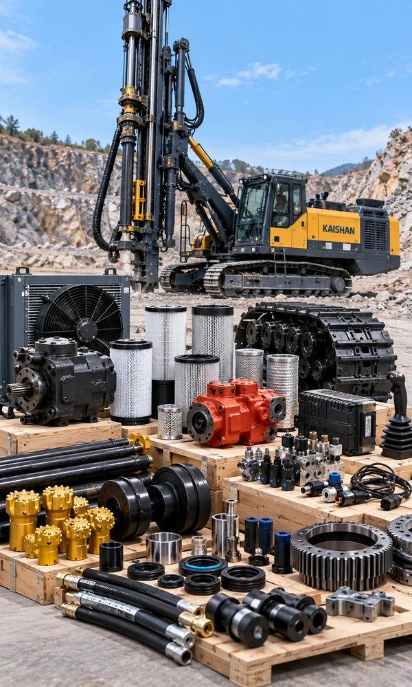 Hydraulic, control, filter and undercarriage parts for drilling rigs
