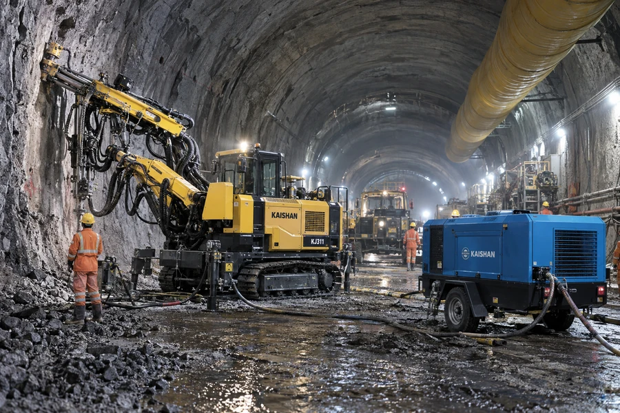 Highway and railway tunnel construction