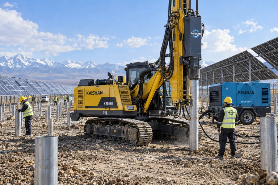 Photovoltaic drilling rig