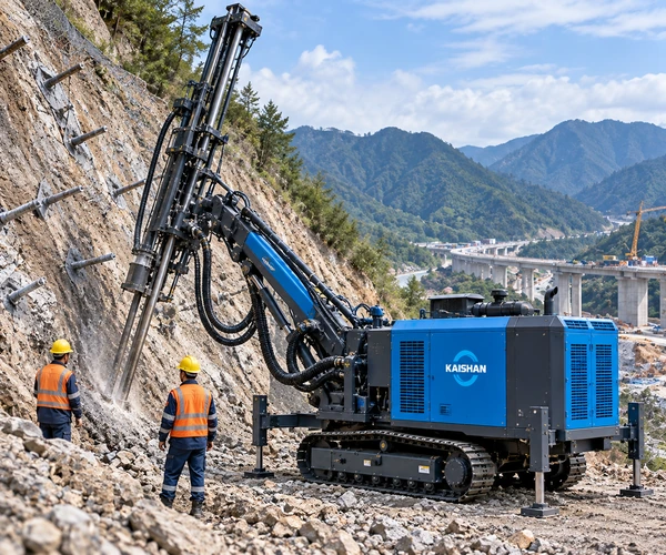 Slope and foundation drilling