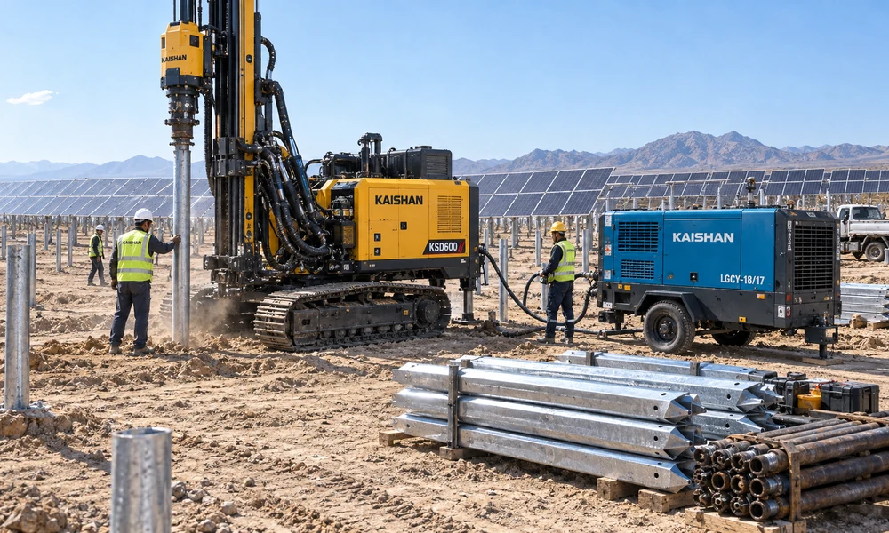 Solar construction drilling solutions