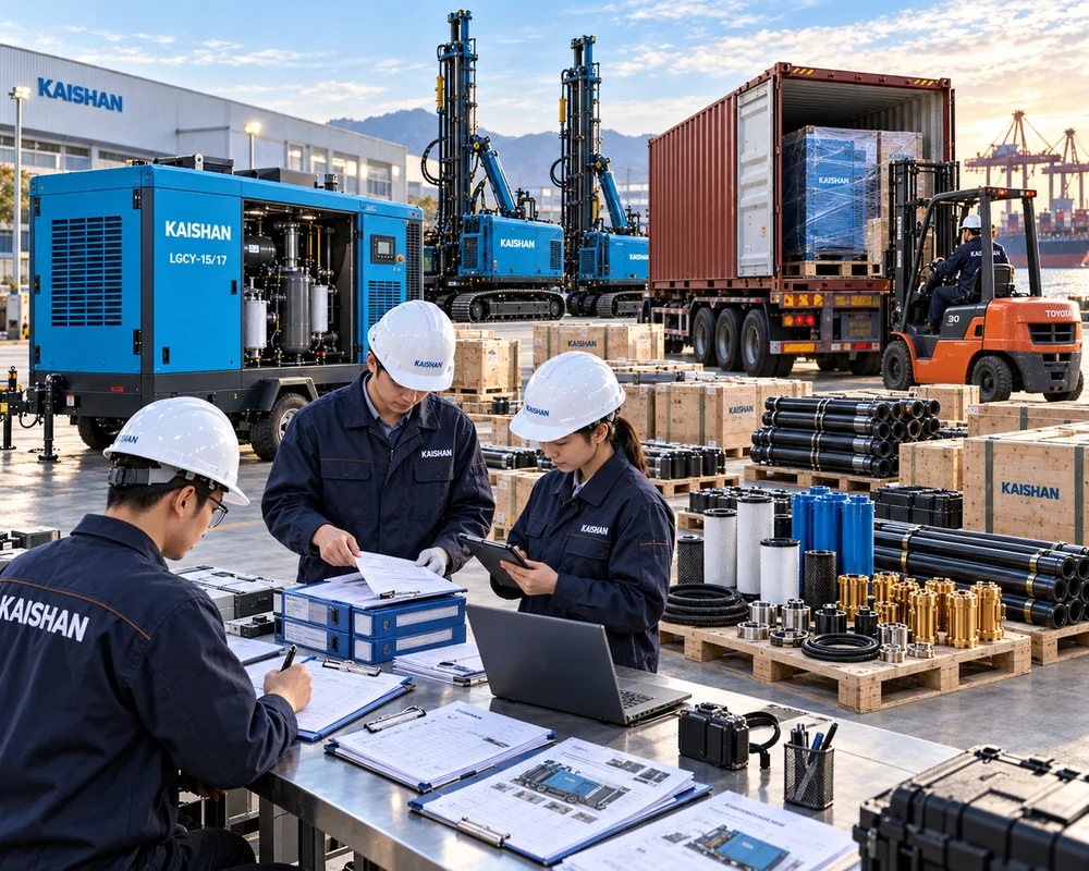 Kaishan equipment manuals inspection photos and supporting records