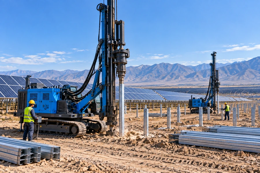 Utility-scale solar farm