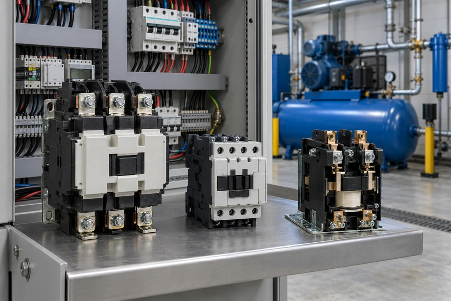 ![Three types of electrical contactors used for industrial power control applications](https://kaishanpro.com/wp-content/uploads/2026/09/What-Are-the-Three-Types-of-Contactors.webp "Three Contactor Types")