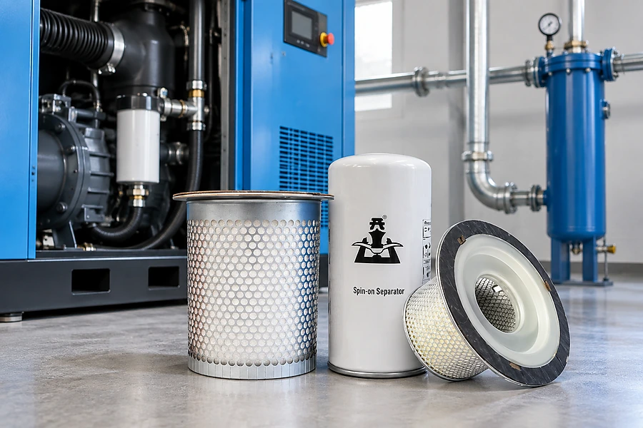 ![Air compressor filter removing contaminants to protect performance and extend equipment life](https://kaishanpro.com/wp-content/uploads/2026/09/What-Is-the-Purpose-of-an-Air-Filter-in-an-Air-Compressor.webp "Air Compressor Filter Purpose")