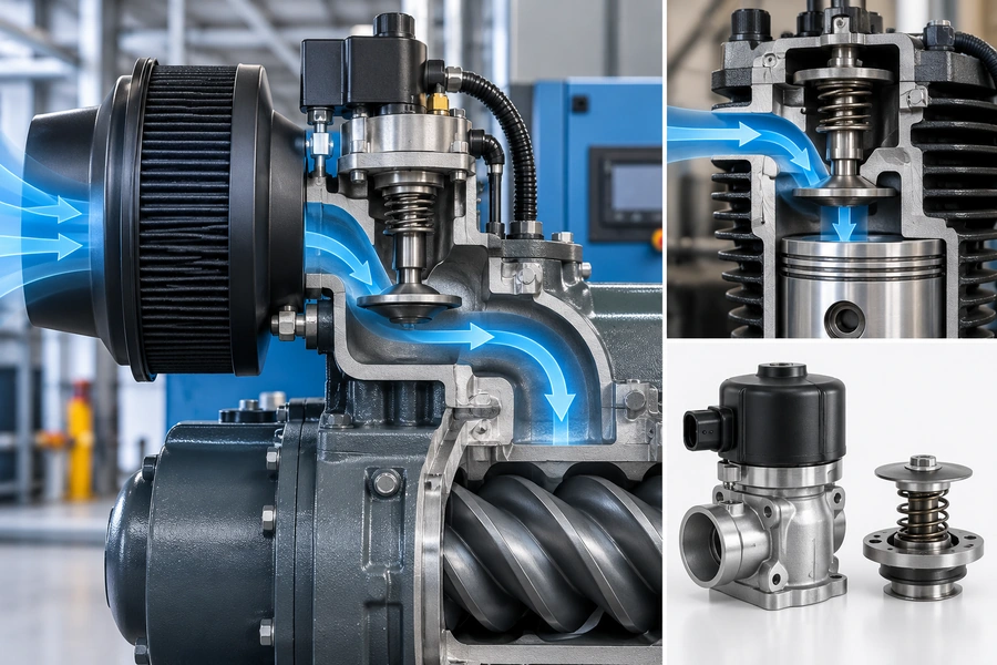 ![Intake valve controlling airflow for efficient compressor operation and system performance](https://kaishanpro.com/wp-content/uploads/2026/09/What-Is-the-Purpose-of-an-Intake-Valve.webp "Intake Valve Purpose")