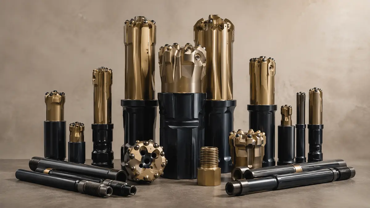 Kaishan DTH hammers, drilling bits and drill rods