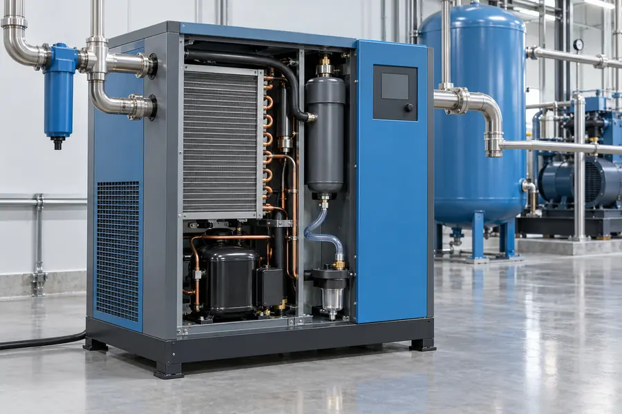 ![Refrigerated air dryer compared with a dehumidifier for compressed air moisture removal](https://kaishanpro.com/wp-content/uploads/2026/10/Is-a-refrigerated-air-dryer-a-dehumidifier.webp "Refrigerated Air Dryer Comparison")