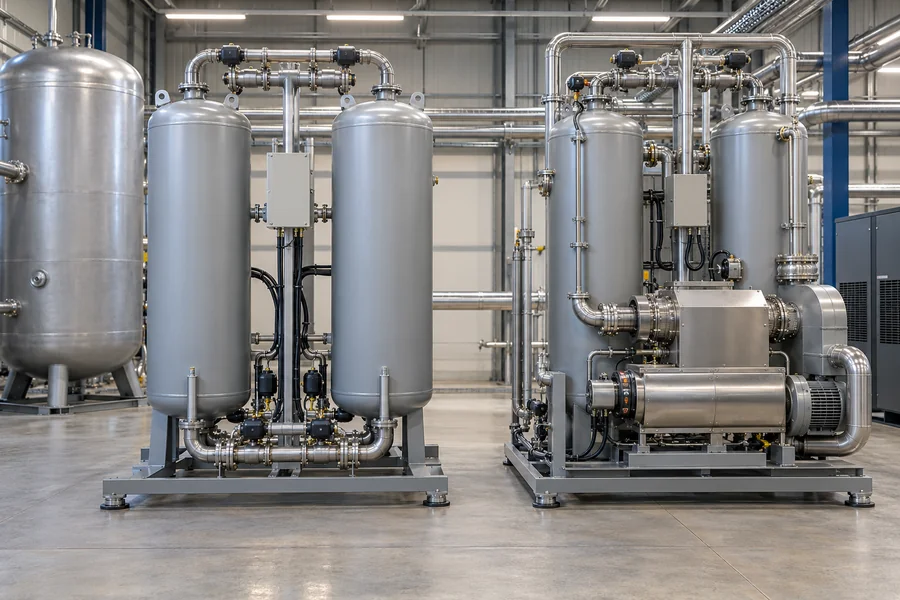 ![Heatless and heated desiccant dryers compared for efficiency energy use and compressed air performance](https://kaishanpro.com/wp-content/uploads/2026/10/What-Is-the-Difference-Between-Heatless-and-Heated-Desiccant-Dryers.webp "Heatless vs Heated Dryers")